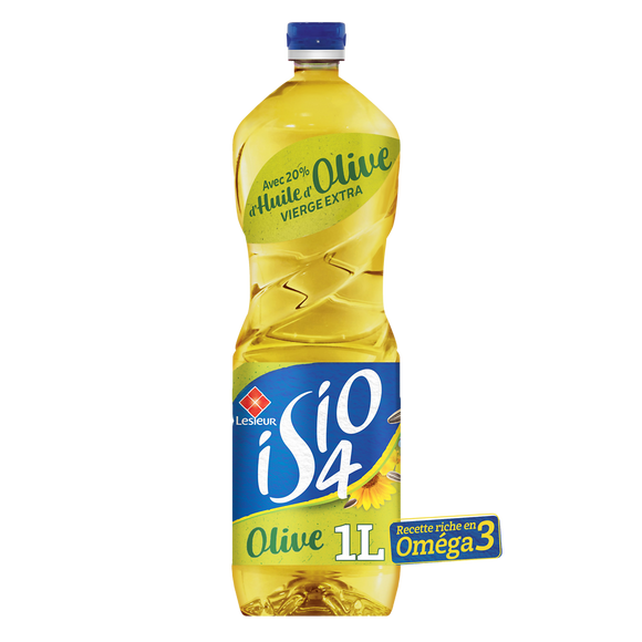 Huile ISIO 4 Olive LESIEUR, Bouteille 1L