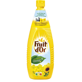 Huile de tournesol FRUIT D'OR - Bouteille 1L