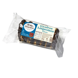 Gaufres liégeoises au chocolat BISCUITERIE BOURDON, 7 unités soit 450g