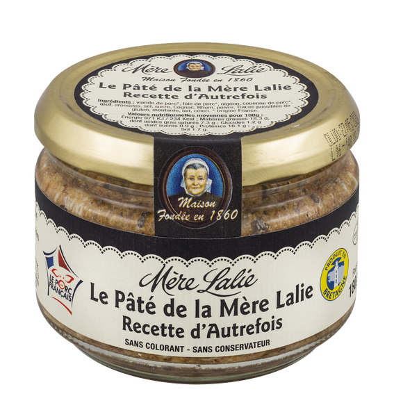 Pâté de campagne recette gourmande à l'ancienne MERE LALIE, 180g