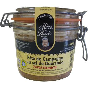 Pâté de campagne au sel de Guérande porc fermier MERE LALIE, 280g