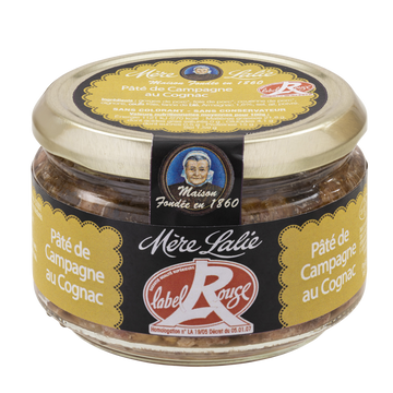 Pâté de campagne au cognac label rouge MERE LALIE, 180g