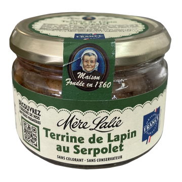 Terrine de lapin au serpolet Mère Lalie bocal 180g