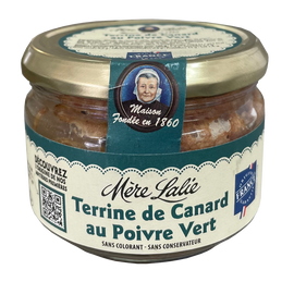 Terrine de canard au poivre vert Mère Lalie bocal 180g