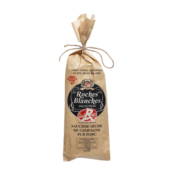 Saucisse sèche de campagne label rouge ROCHES BLANCHES, 200g