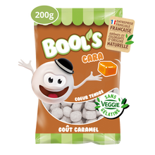 Bonbons goût caramel BOOL'S, sachet 200g