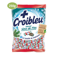 Bonbons saveur sève de pin CROIBLEU, sachet de 250g