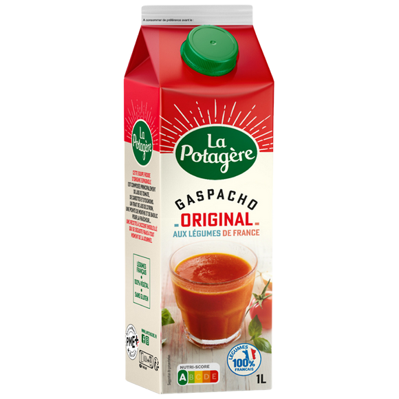 Gaspacho Original Tomates et Légumes de France 1L