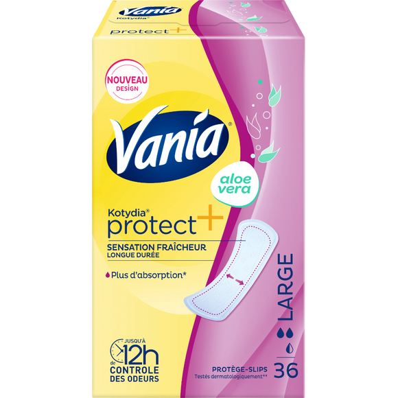 Protège-slips Kotydia aloé véra protect plus large VANIA, x36