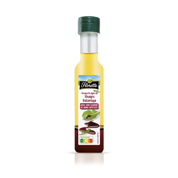 Vinaigrette allégée en matières grasses au vinaigre balsamique, FLORETTE, 175mL
