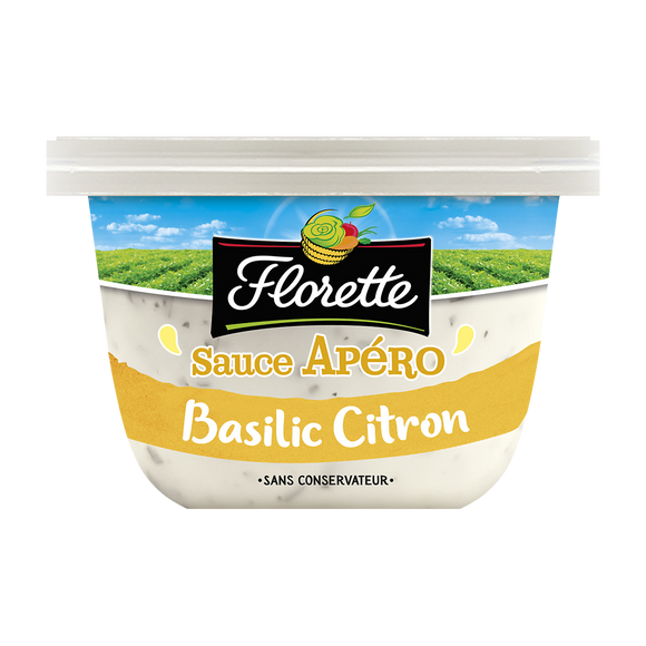 Sauce apéro citron basilic, FLORETTE, pot 175g