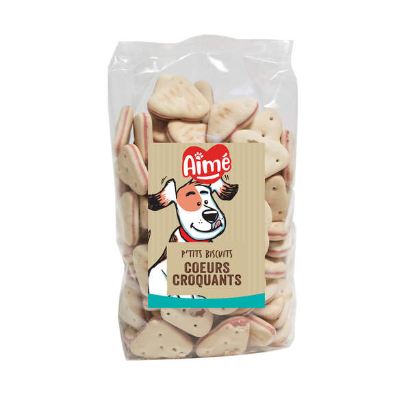 Biscuits coeurs croquants, AIME, 500g