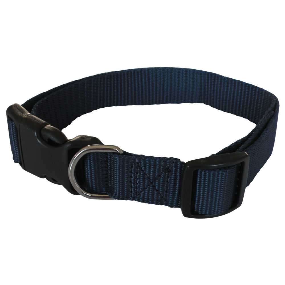 Collier nylon bleu éco yago, M, AIME