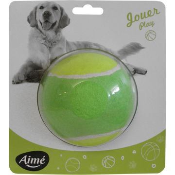 Jouet balle tennis maxi 10cm AIME