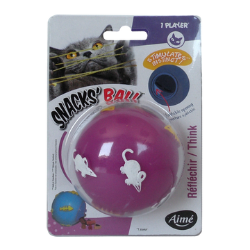 Jouet chat balle friandise AIME