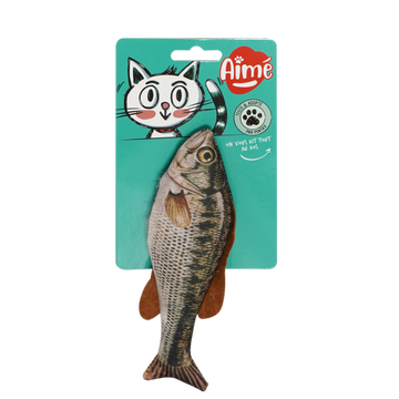 Jouet chat poisson 17cms AIME