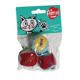 Balles toile jute, AIME, x3, 10g