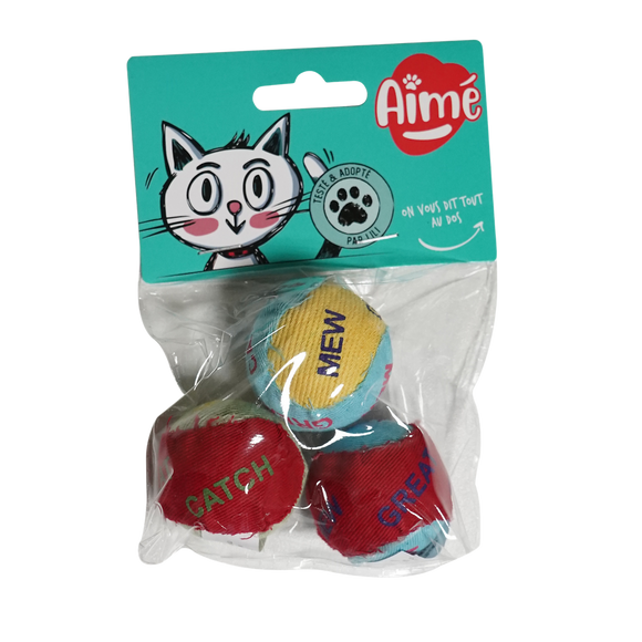 Balles toile jute, AIME, x3, 10g