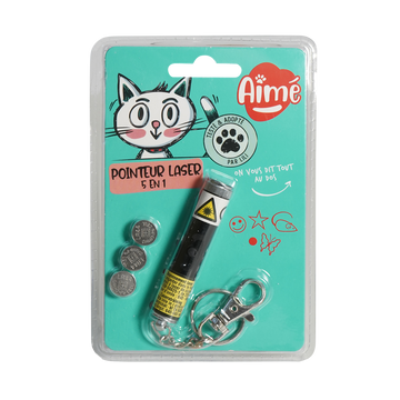 Jouet chat pointeur laser 5en1 AIME