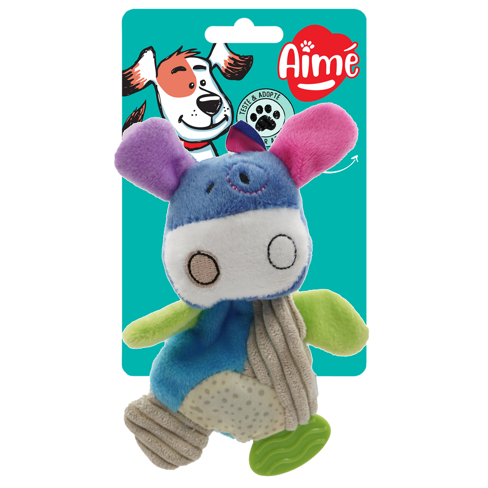 Mini jouet peluche vache 16cm AIME