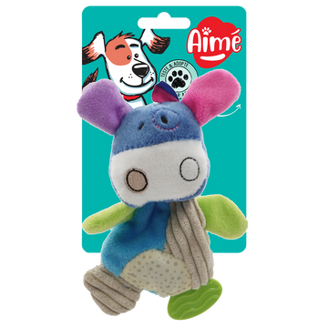 Mini jouet peluche vache 16cm AIME