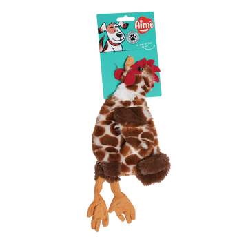 Jouet mini poule plate, 32cm, AIME