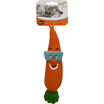 Jouet carotte vinyl, 24cm, AIME