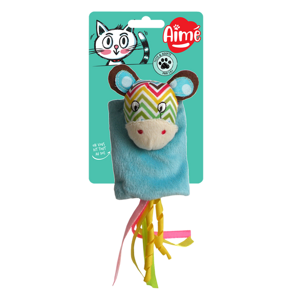 Jouet pour chat la vache doudou Cat Toy, AIME
