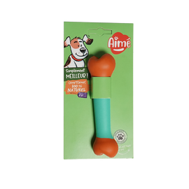 Jouet chien os en caoutchouc naturel AIME 12cm