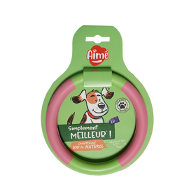 Jouet chien anneau en caoutchouc naturel AIME 14,5cm