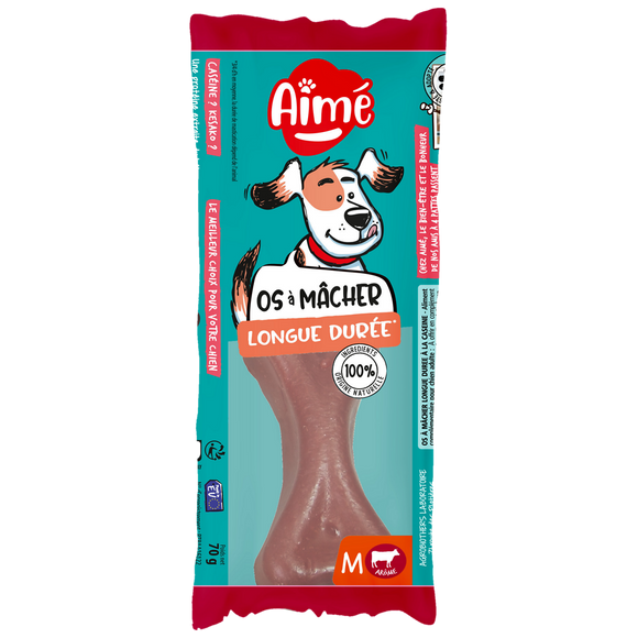 AIME os à macher longue durée caséine au boeuf taille m