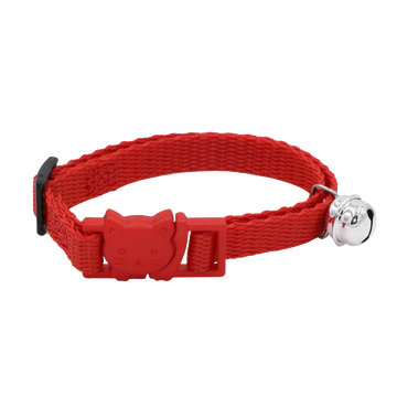 Collier nylon rouge pour chat AIME