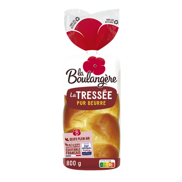 Brioche tressée LA BOULANGERE, 800g