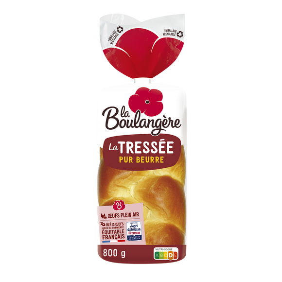 Brioche tressée LA BOULANGERE, 800g