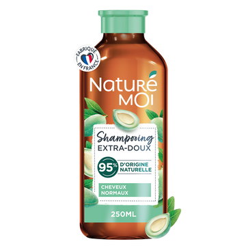 Shampooing extra doux NATURE MOI, flacon de 250ml