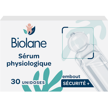 Sérum physiologique embout sécurité, BIOLANE, unidoses de 30x5ml