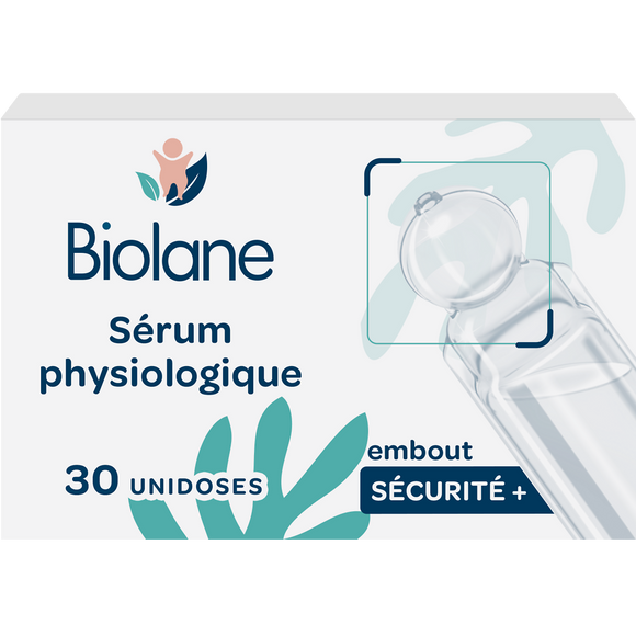 Sérum physiologique embout sécurité, BIOLANE, unidoses de 30x5ml