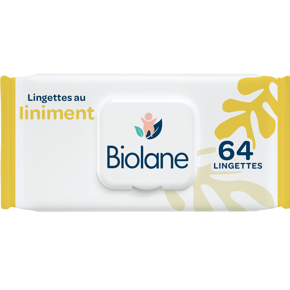 Lingette au liniment oléo calcaire BIOLANE, x64