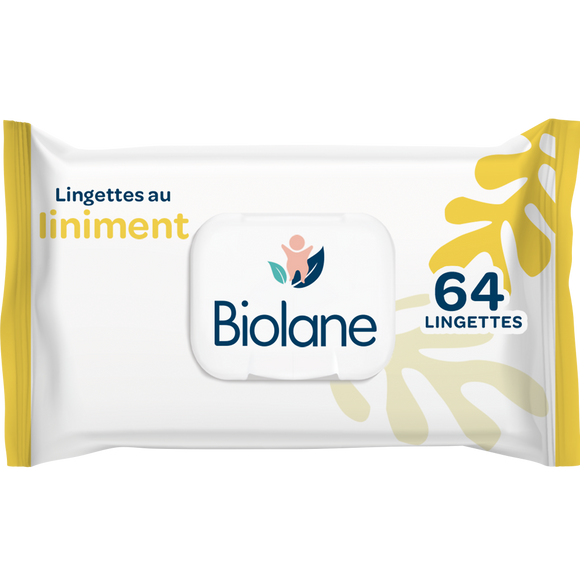 Lingette au liniment oléo calcaire BIOLANE, x64