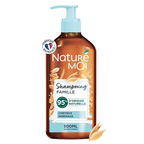 Shampooing pour toute la famille NATURE MOI, flacon de 500ml