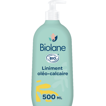 Linement oléo-calcaire bio, BIOLANE 500ml