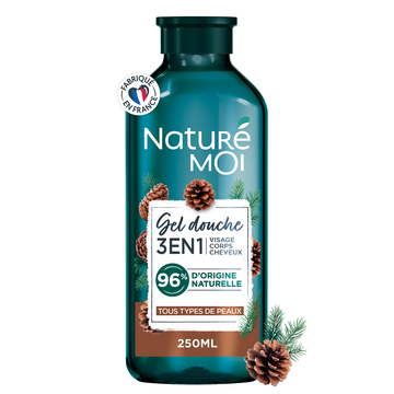 Gel douche 3en1 pin maritime NATURE MOI flacon 250ml