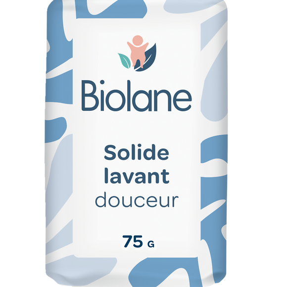 Savon solide BIOLANE lavant douceur 75g