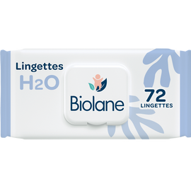 Lingettes épaisses H2O BIOLANE éco-recharge x72