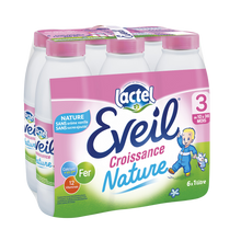 LACTEL EVEIL - Lait croissance nature, dès 10 mois - 6x1l