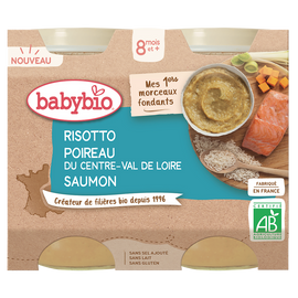 Risotto Poireau du Centre-Val de Loire Saumon Bio