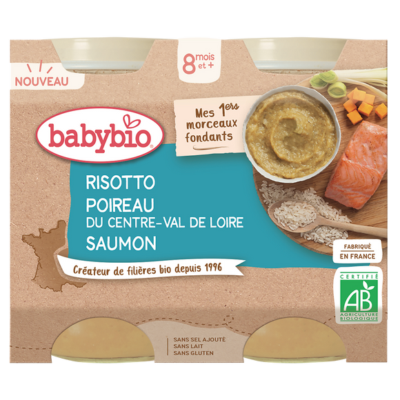 Risotto Poireau du Centre-Val de Loire Saumon Bio