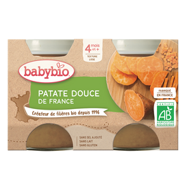 Pot patate douce BABYBIO, dès 4 mois, 2x130g