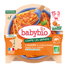 Assiette de lasagnes bolognaises BABYBIO 200g