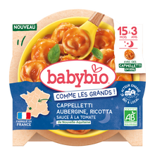 Cappelletti Aubergine Ricotta & sauce tomate de Nouvelle-Aquitaine BABYBIO 190g